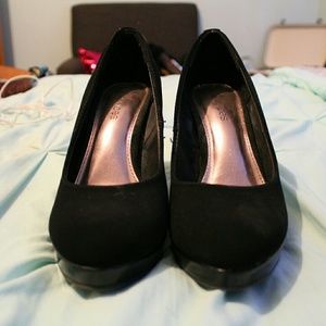 Maurices Matt Black Heels